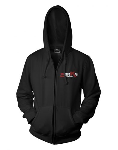 Hoodie à capuche zipé noir orKs eSports